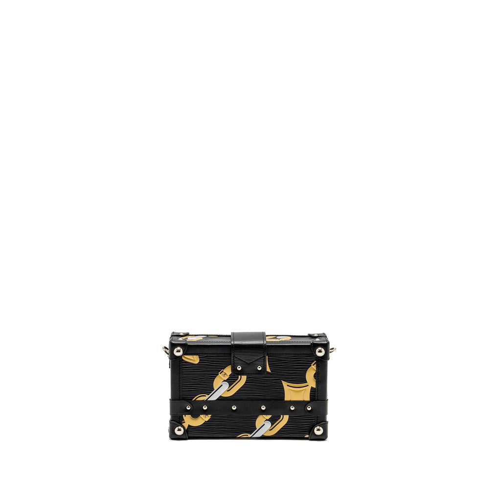 LOUIS VUITTON PETITE MALLE EPI BLACK/ GOLD SHW