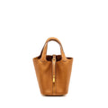 HERMES PICOTIN 18 LOCK BAG BARENIA FAUBOURG FAUVE GHW