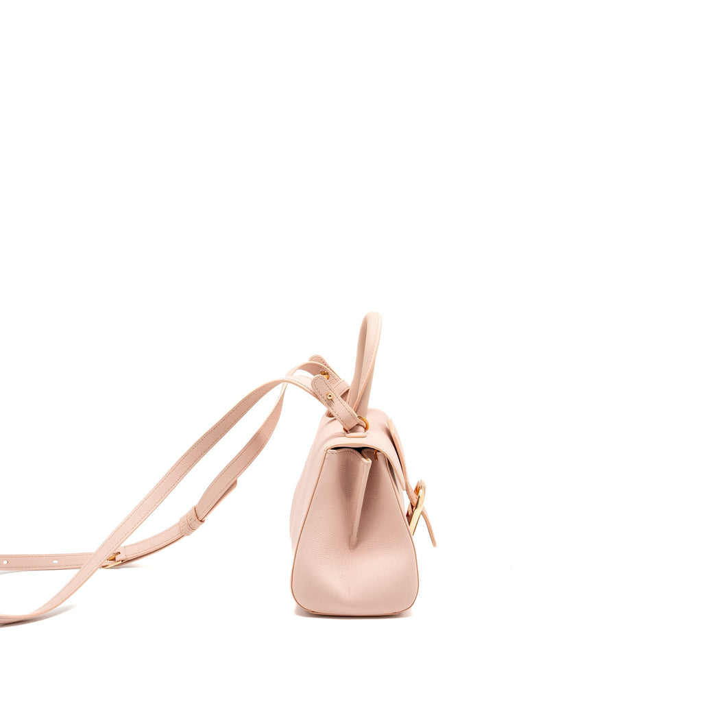 DELVAUX MINI BRILLIANT BAG CALFSKIN PINK RGHW