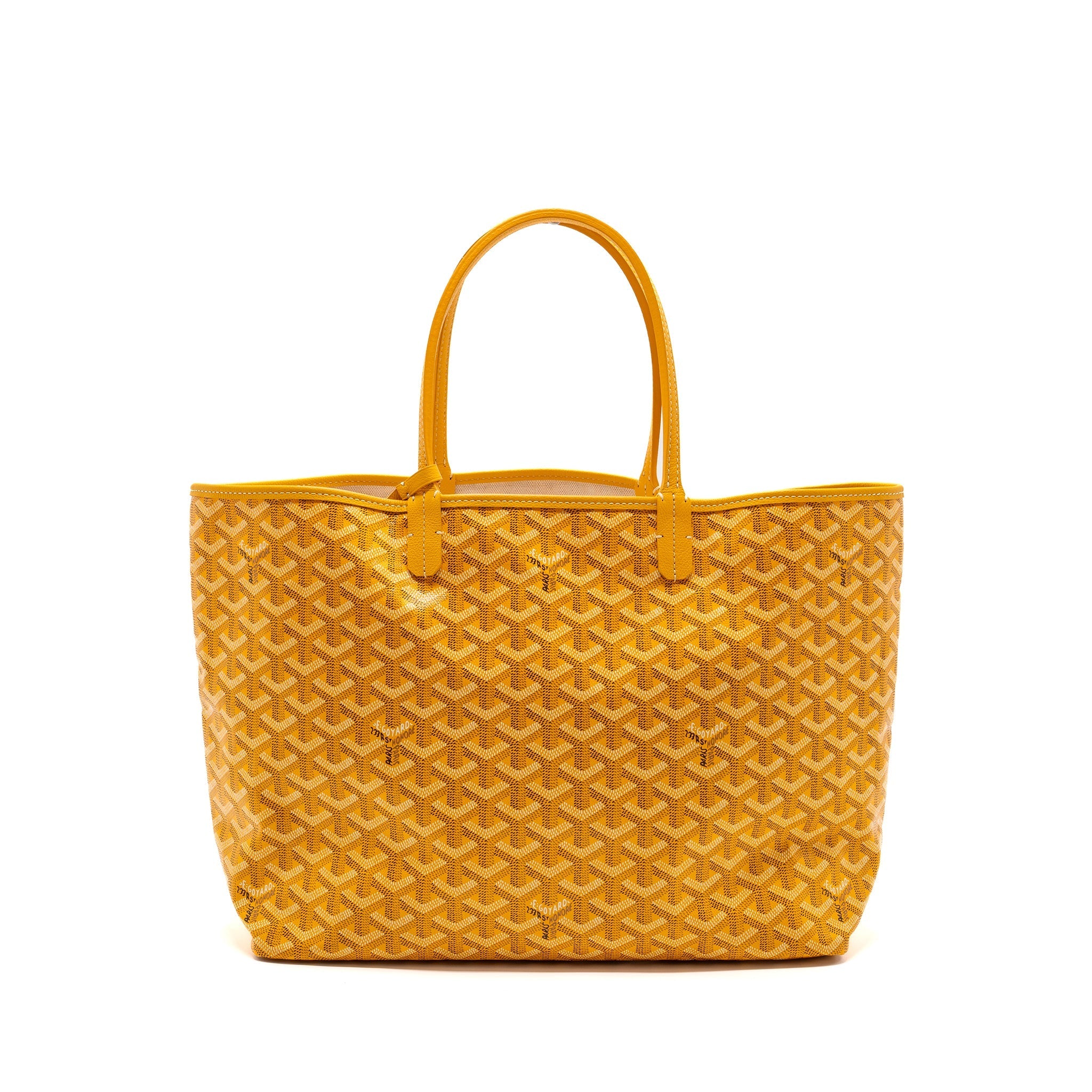 GOYARD SAINT LOUIS PM TOTE BAG CANVAS YELLOW SHW