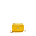 CHANEL POCKET BOX CAMERA BAG PATENT YELLOW SHW
