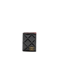 CHANEL 19 PASSPORT HOLDER LAMBSKIN BLACK GHW(MICROCHIP)