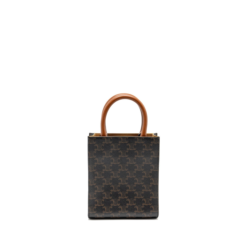 CELINE MINI VERTICAL CABAS TRIOMPHE CANVAS GHW