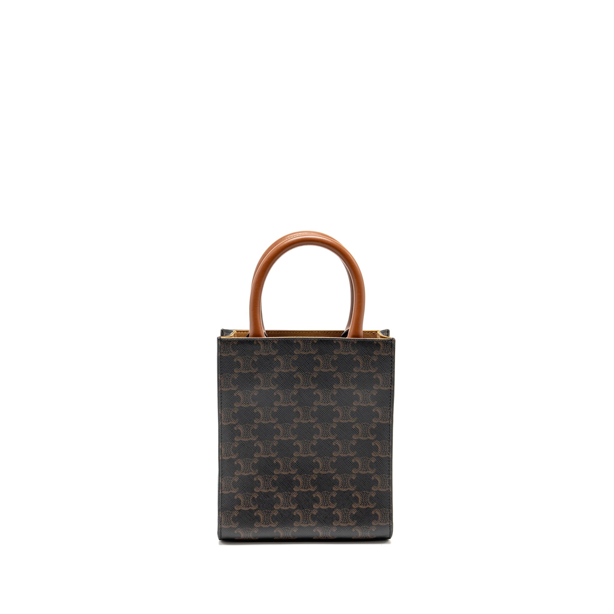 CELINE MINI VERTICAL CABAS TRIOMPHE CANVAS GHW