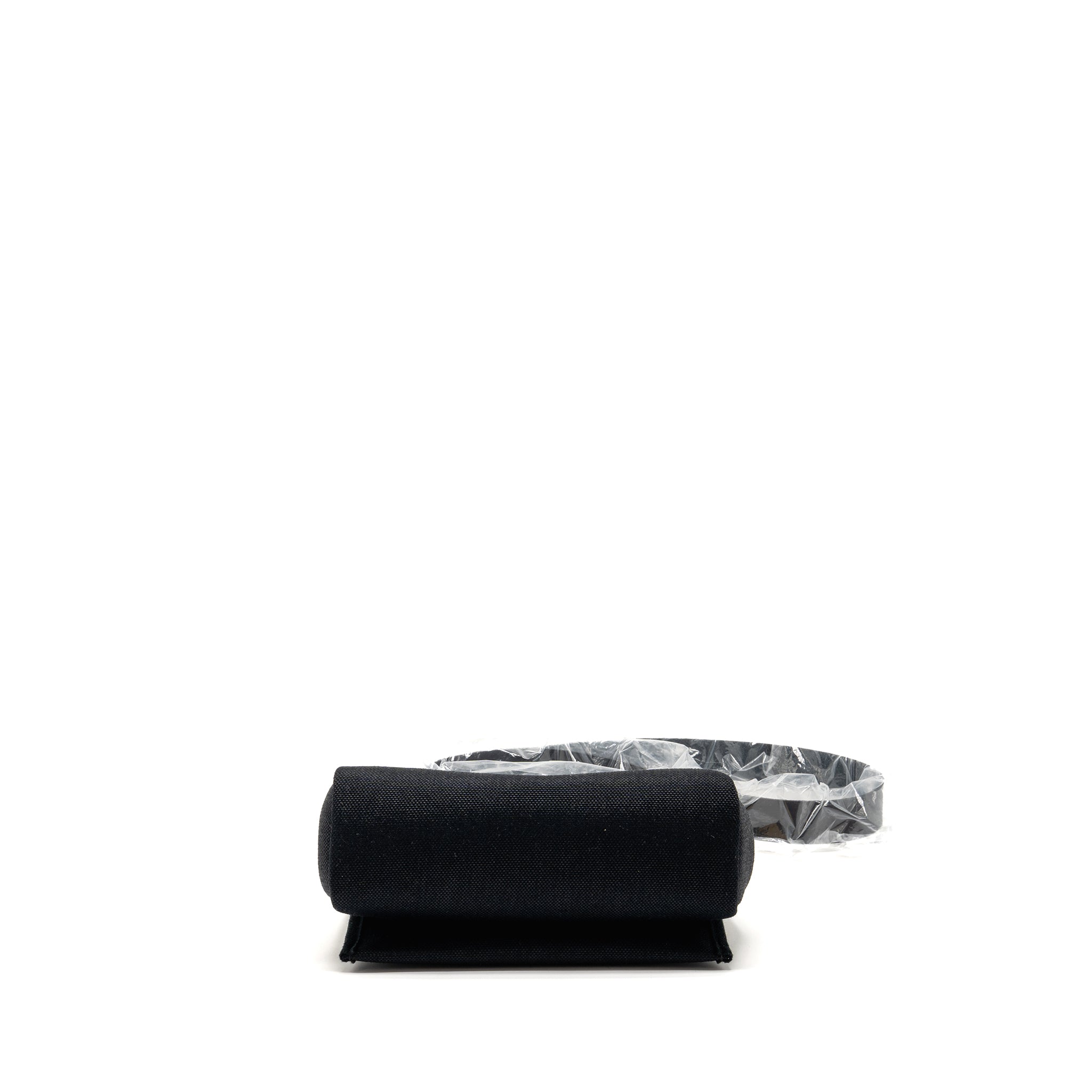 HERMES HERBAG MINI CANVAS/HUNTER BLACK GHW
