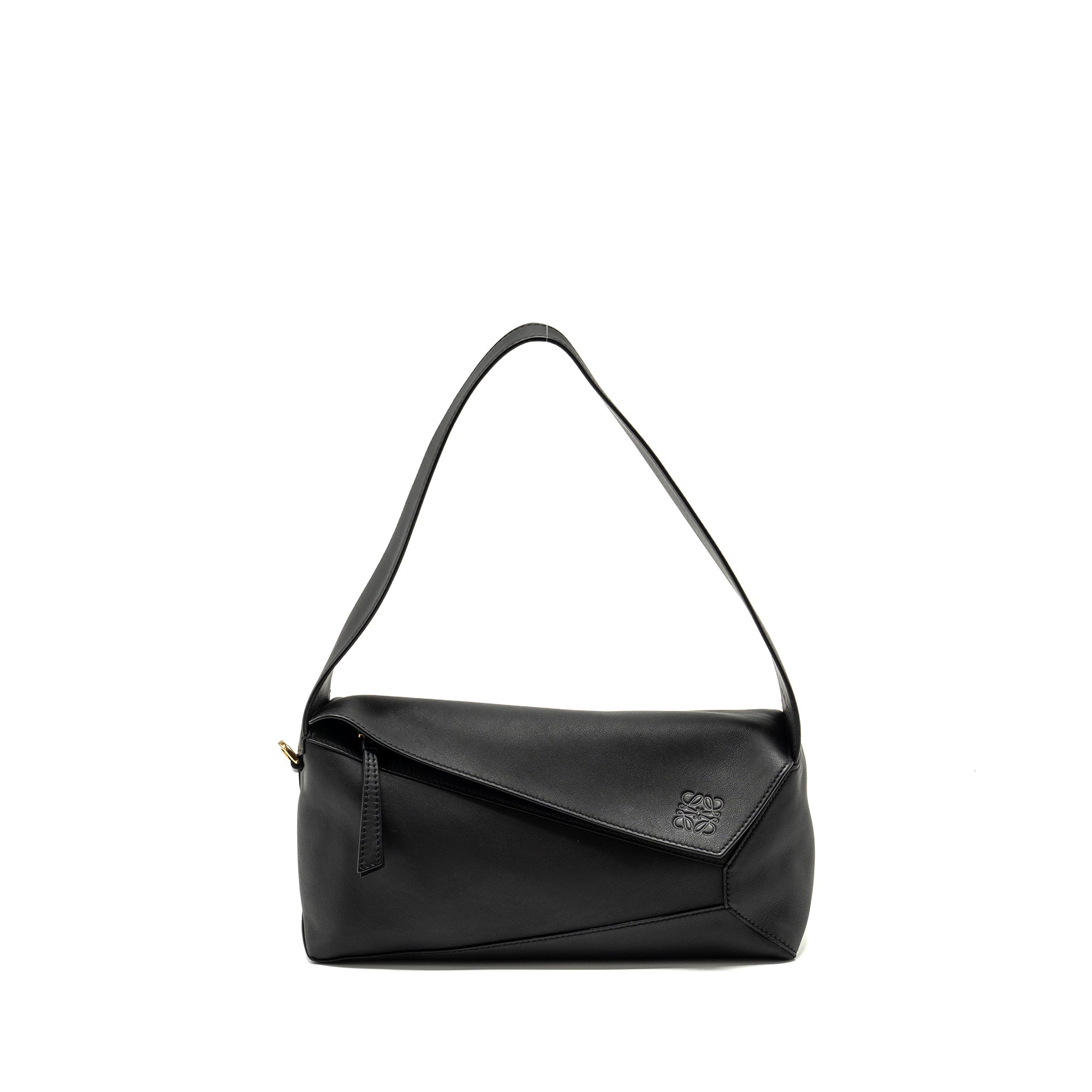 LOEWE PUZZLE HOBO BAG CALFSKIN BLACK GHW
