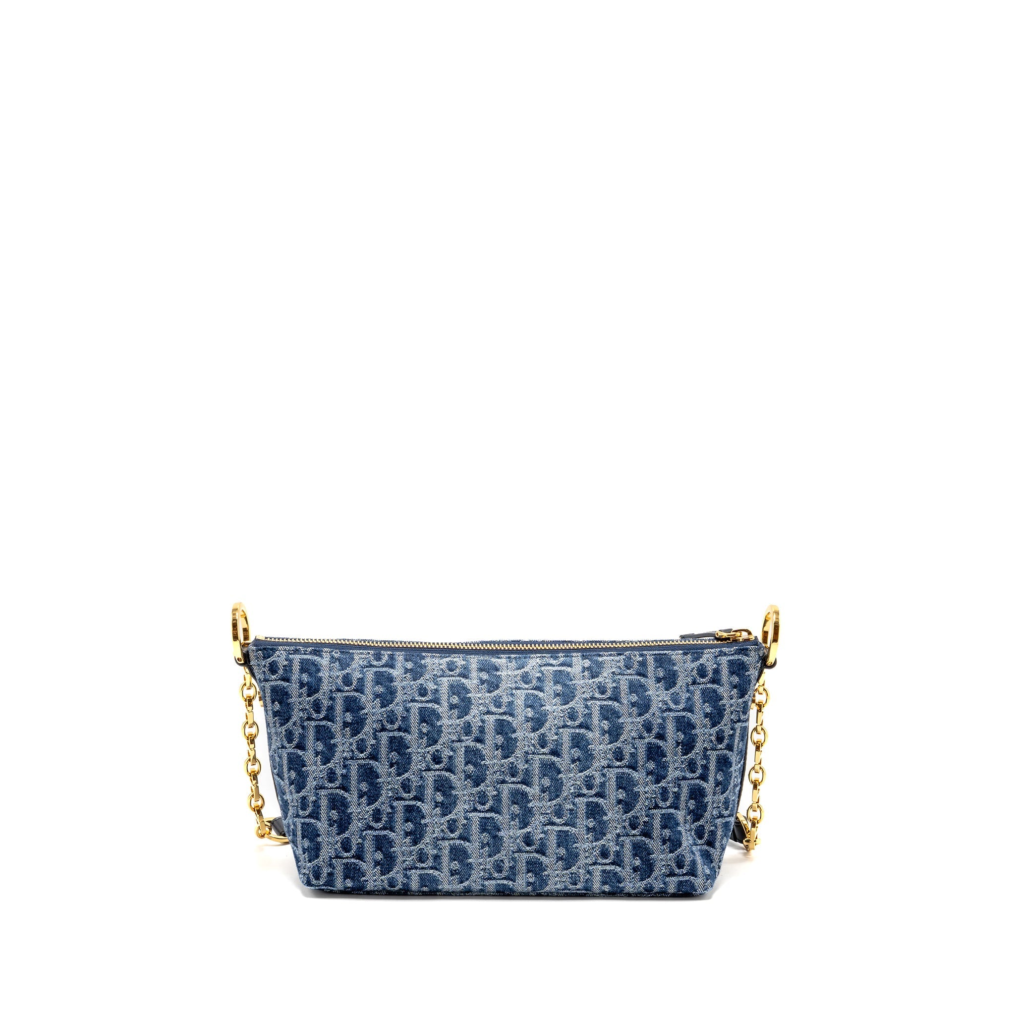 DIOR DIORSTAR OBLIQUE HOBO BAG DENIM BLUE GHW
