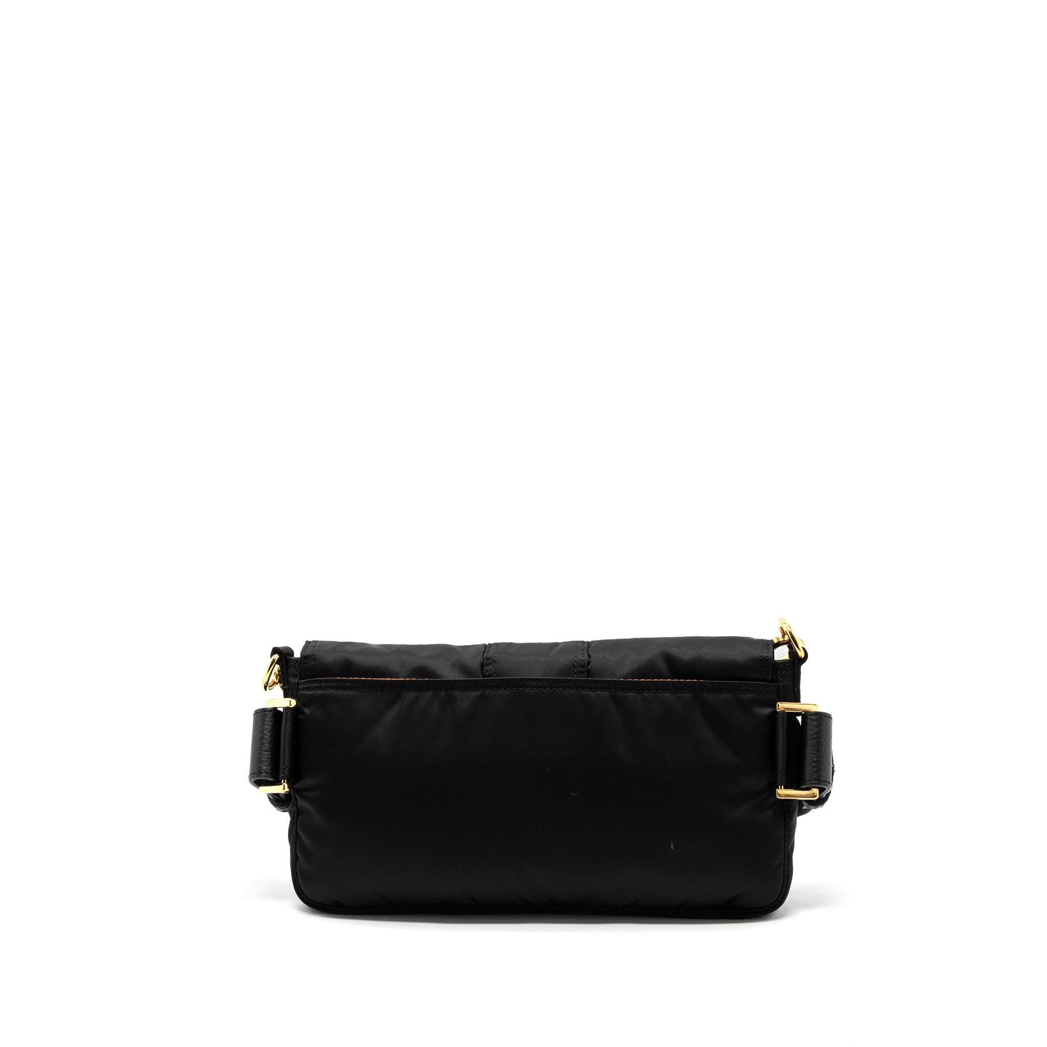 FENDI REGULAR BAGUETTE NYLON BLACK GHW