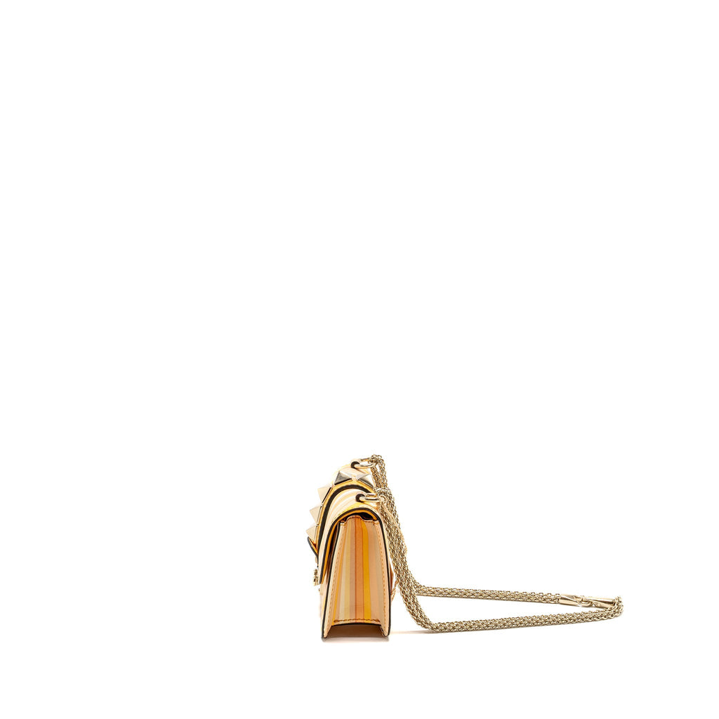 VALENTINO MINI GLAM LOCK ROCKSTUD FLAP BAG LEATHER MULTICOLOUR LGHW