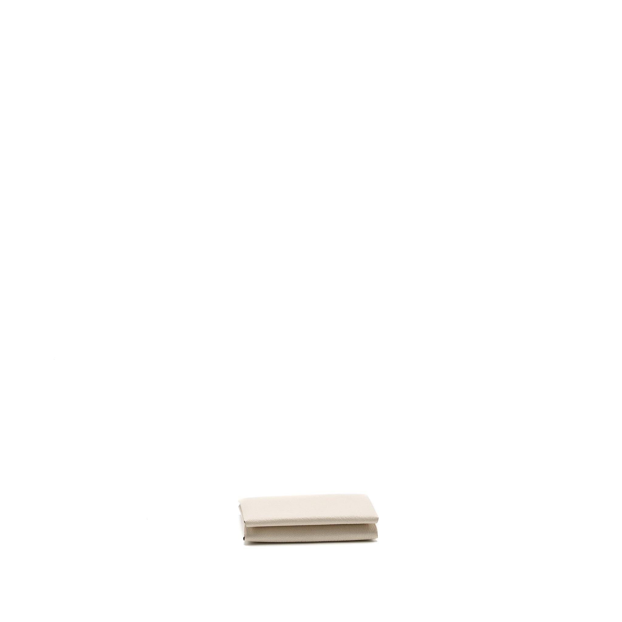 HERMES CALVI CARDHOLDER CHÈVRE MYSORE NATA/QUEBRACHO SHW