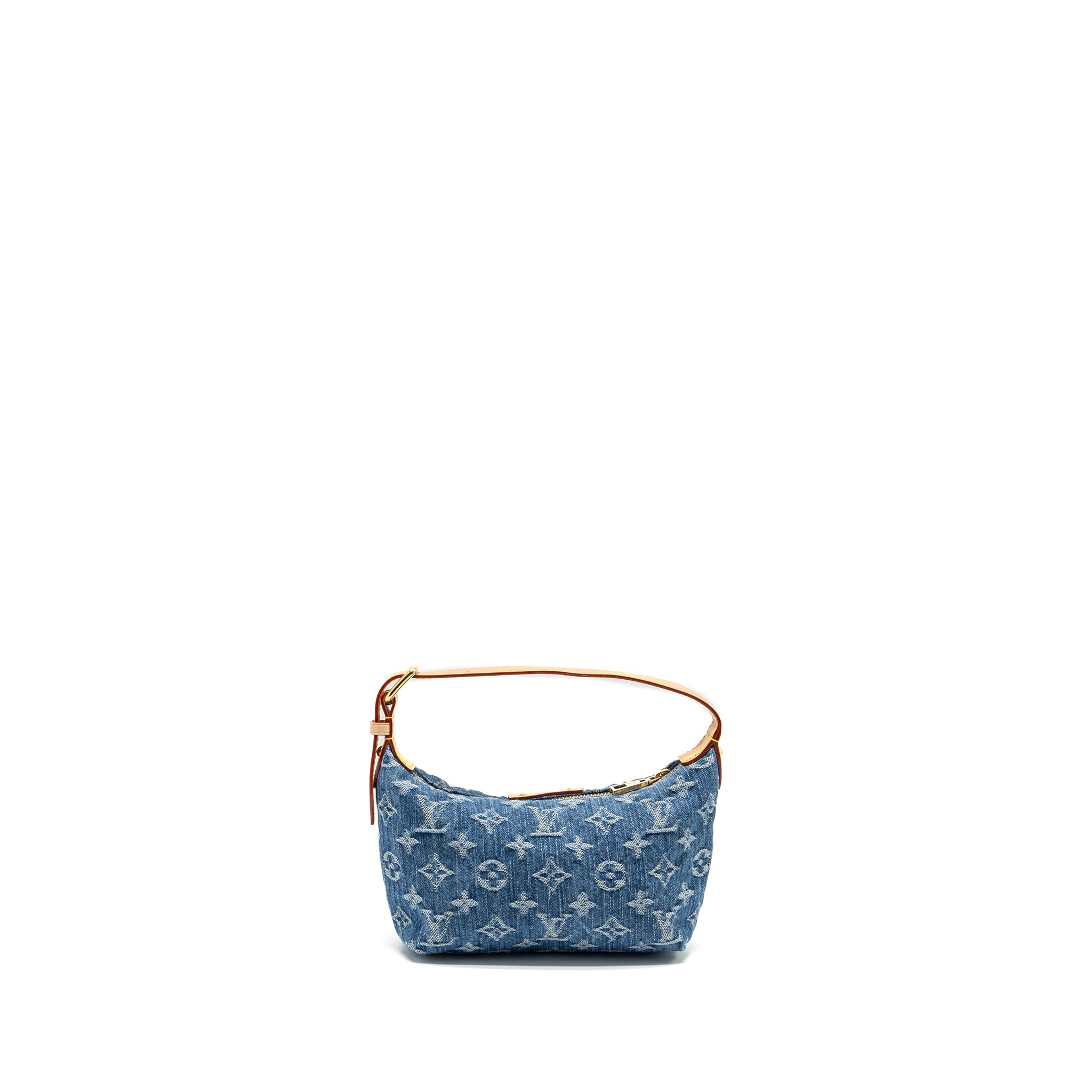 LOUIS VUITTON HILLS POCHETTE MONOGRAM DENIM BLUE GHW