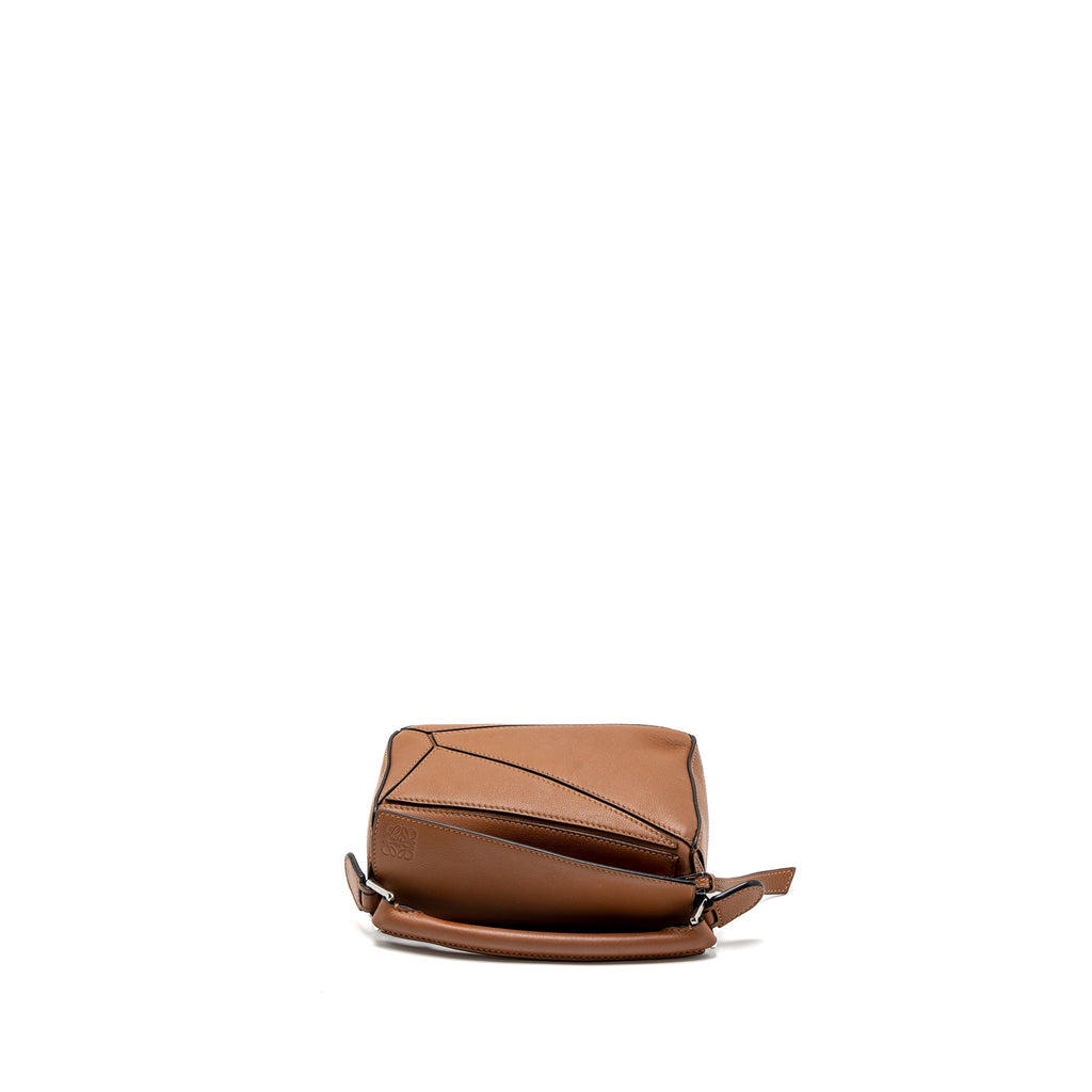 LOEWE MINI PUZZLE BAG CALFSKIN TAN SHW