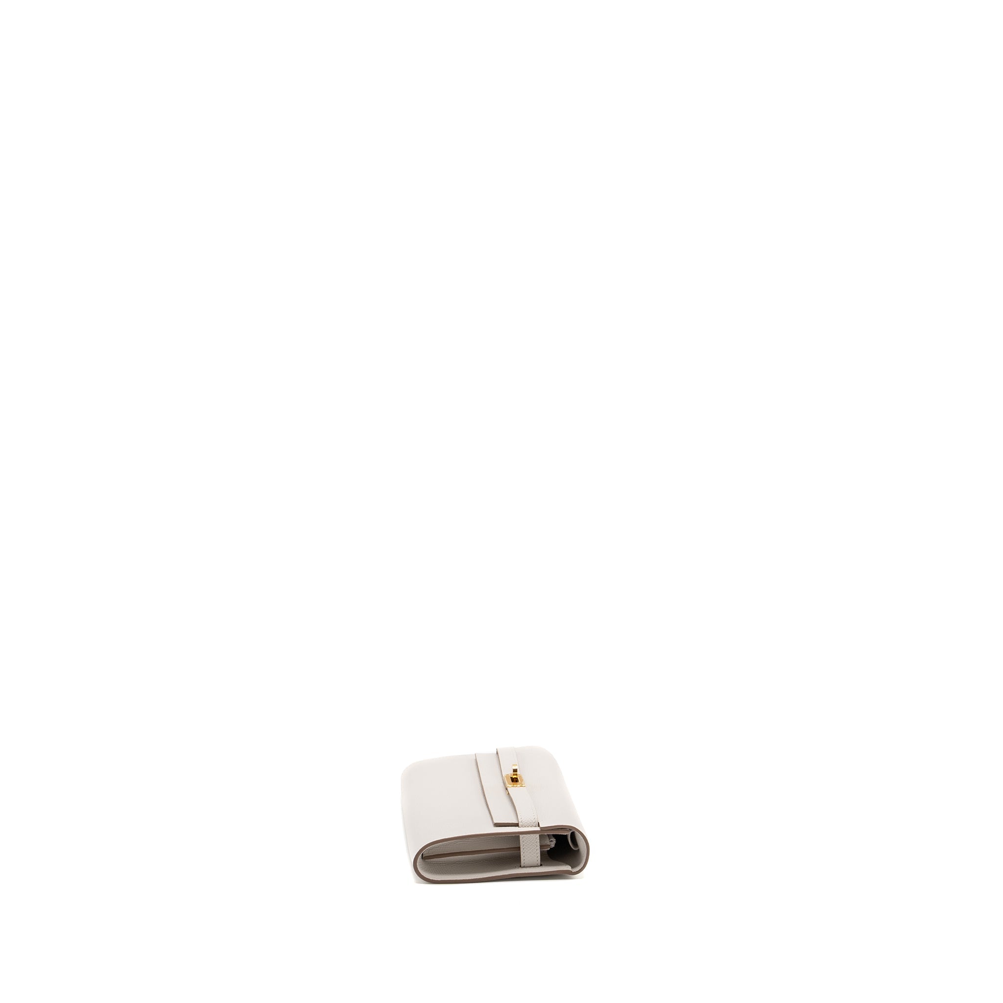 HERMES CLASSIC KELLY TO GO EPSOM GRIS PALE GHW