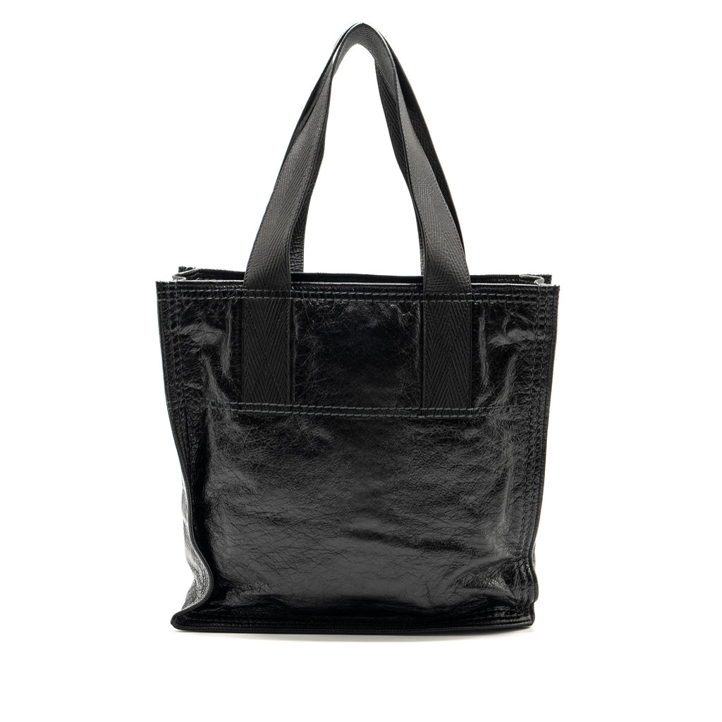 BALENCIAGA ZIP LARGE TOTE BAG BLACK GHW