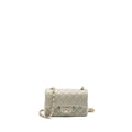 CHANEL 22C MINI RECTANGULAR FLAP BAG LAMBSKIN GREY LGHW (MICROCHIP)