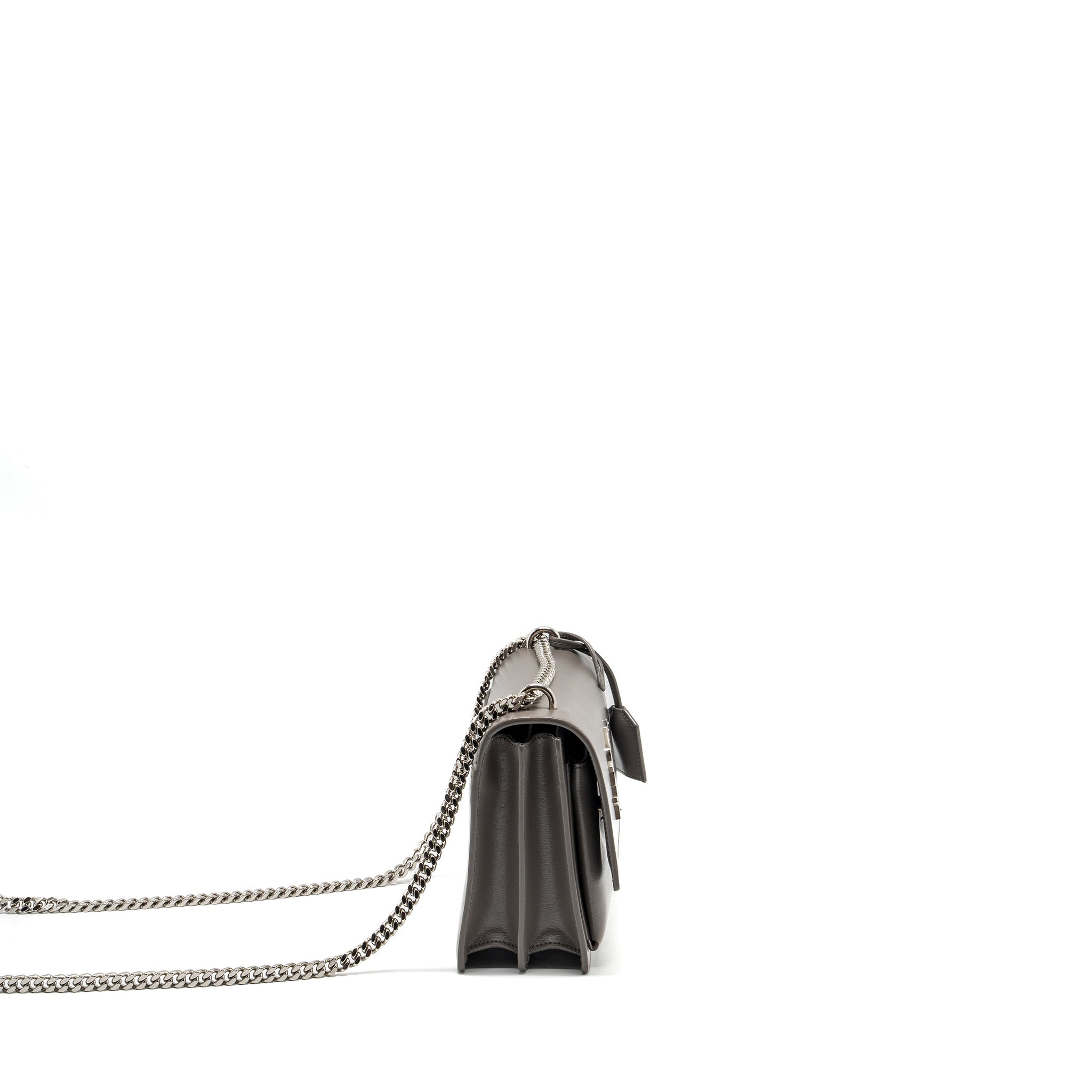SAINT LAURENT / YSL MEDIUM SUNSET BAG CALFSKIN GREY SHW