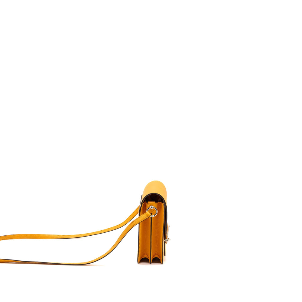 HERMES MINI ROULIS EVERCOLOR JAUNE D’OR LGHW