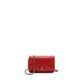 CHANEL BOY WALLET ON CHAIN CAVIAR RED RUTHENIUM SILVER HARDWARE