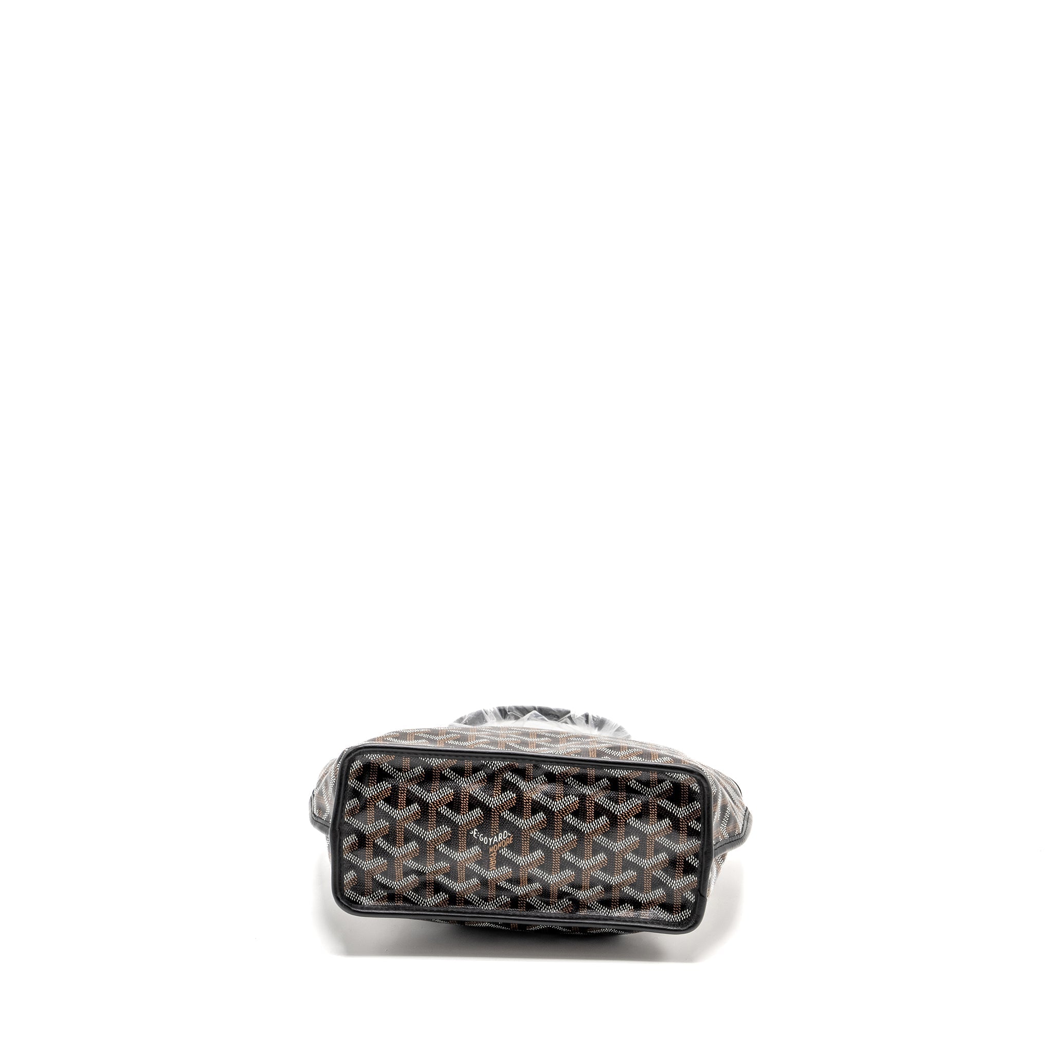 GOYARD MINI ANJOU TOTE GOYARDLINE CANVAS/LEATHER BLACK SHW