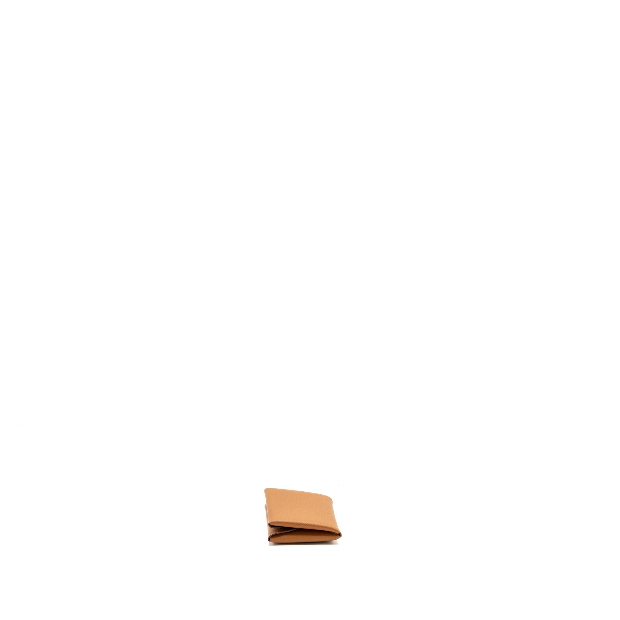 HERMES CALVI DUO CARDHOLER EPSOM GOLD SHW