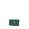 BVLGARI SERPENTI FOREVER WALLET ON CHAIN CALFSKIN GREEN LGHW
