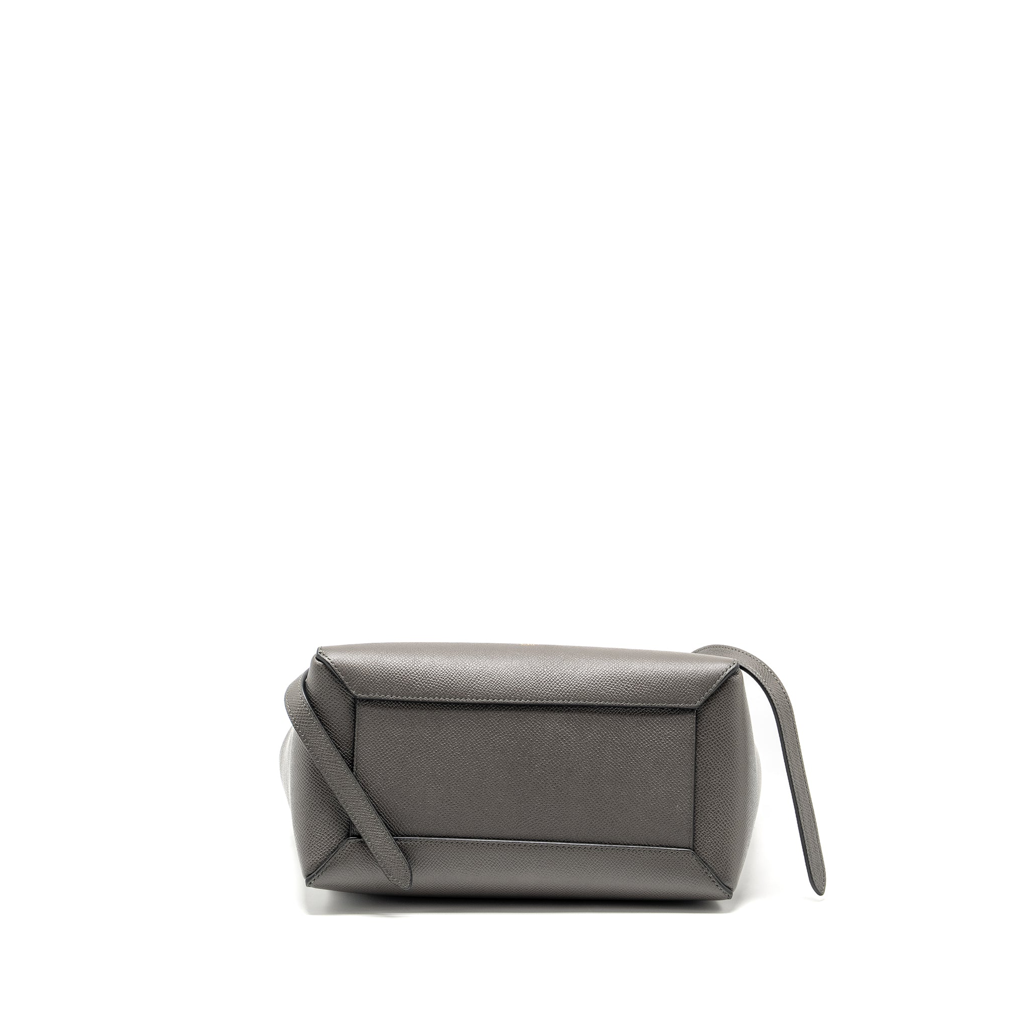 CELINE MINI BELT BAG GRAINED CALFSKIN GREY GHW