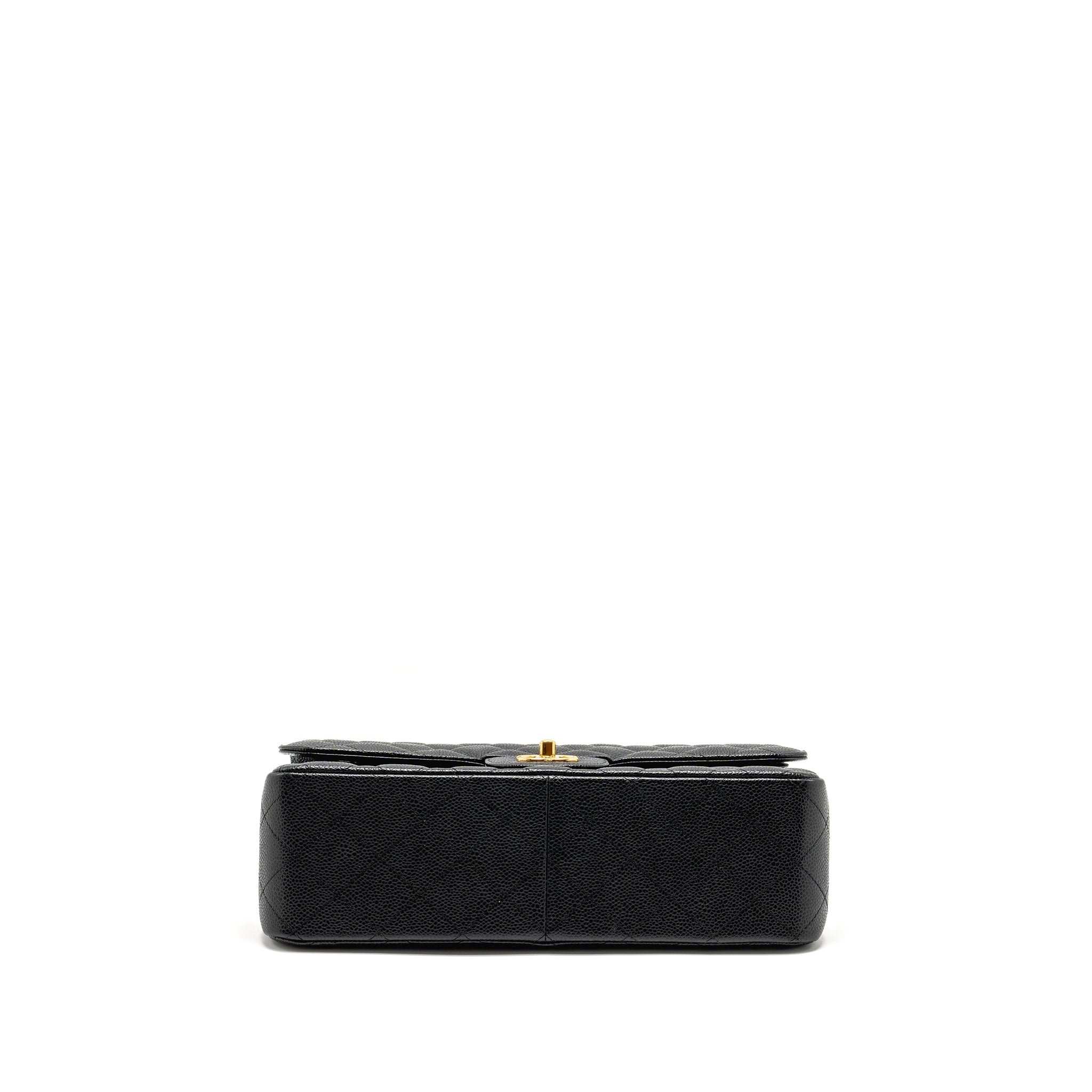 CHANEL JUMBO CLASSIC DOUBLE FLAP BAG CAVIAR BLACK GHW