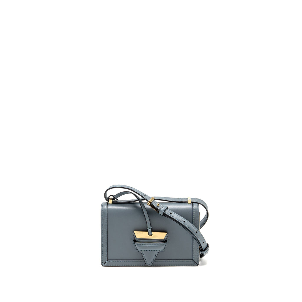 LOEWE BARCELONA SHOULDER BAG CALFSKIN BLUE GHW