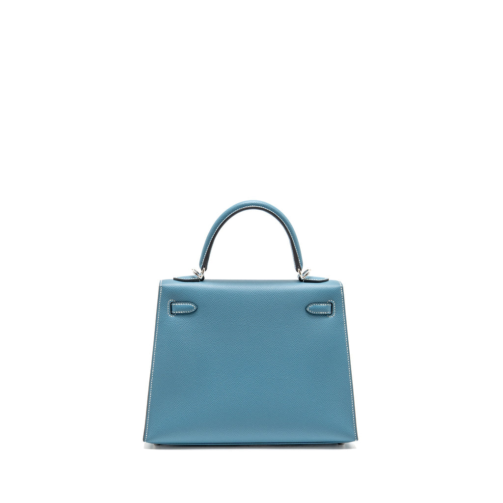 HERMES KELLY 25 EPSOM NEW BLEU JEAN SHW