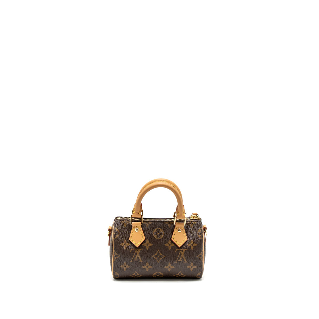 LOUIS VUITTON NANO SPEEDY MONOGRAM CANVAS GHW (NEW VERSION)