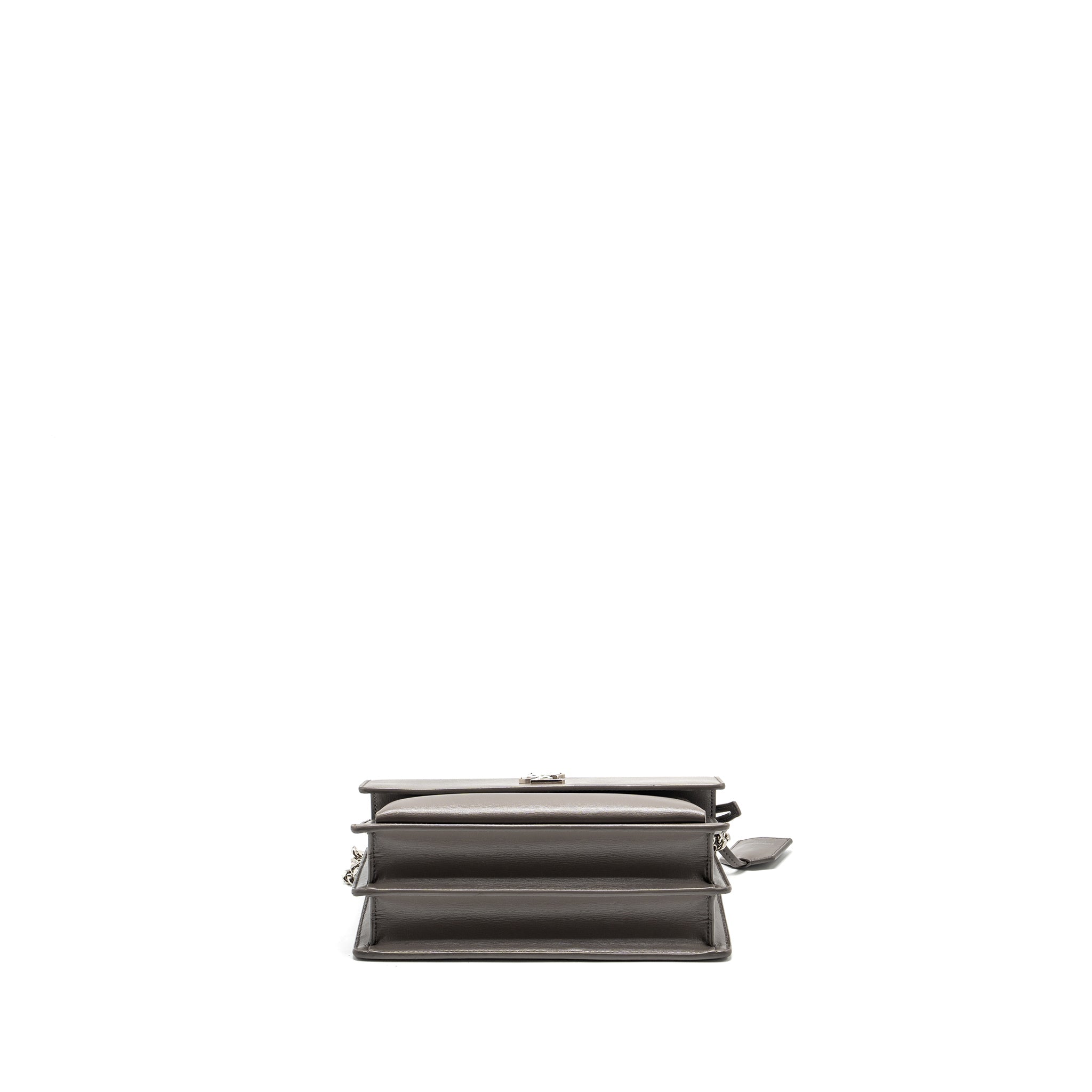 SAINT LAURENT / YSL MEDIUM SUNSET BAG CALFSKIN GREY SHW