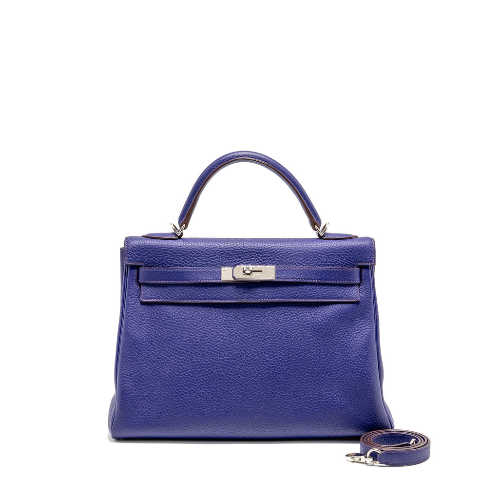 HERMES KELLY 32 CLEMENCE 9K IRIS SHW