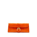 DELVAUX BRILLIANT POCHETTE ALLIGATOR PAPRIKA LGHW