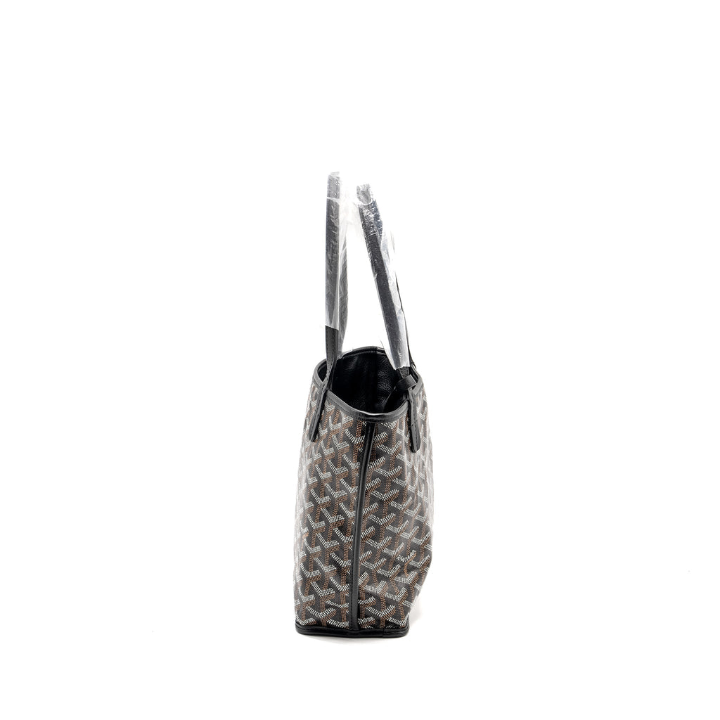 GOYARD MINI ANJOU TOTE GOYARDLINE CANVAS/LEATHER BLACK SHW