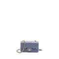 CHANEL CLASSIC MINI RECTANGULAR FLAP BAG LAMBSKIN IRIDESCENT LIGHT PURPLE LGHW (MICROCHIP)