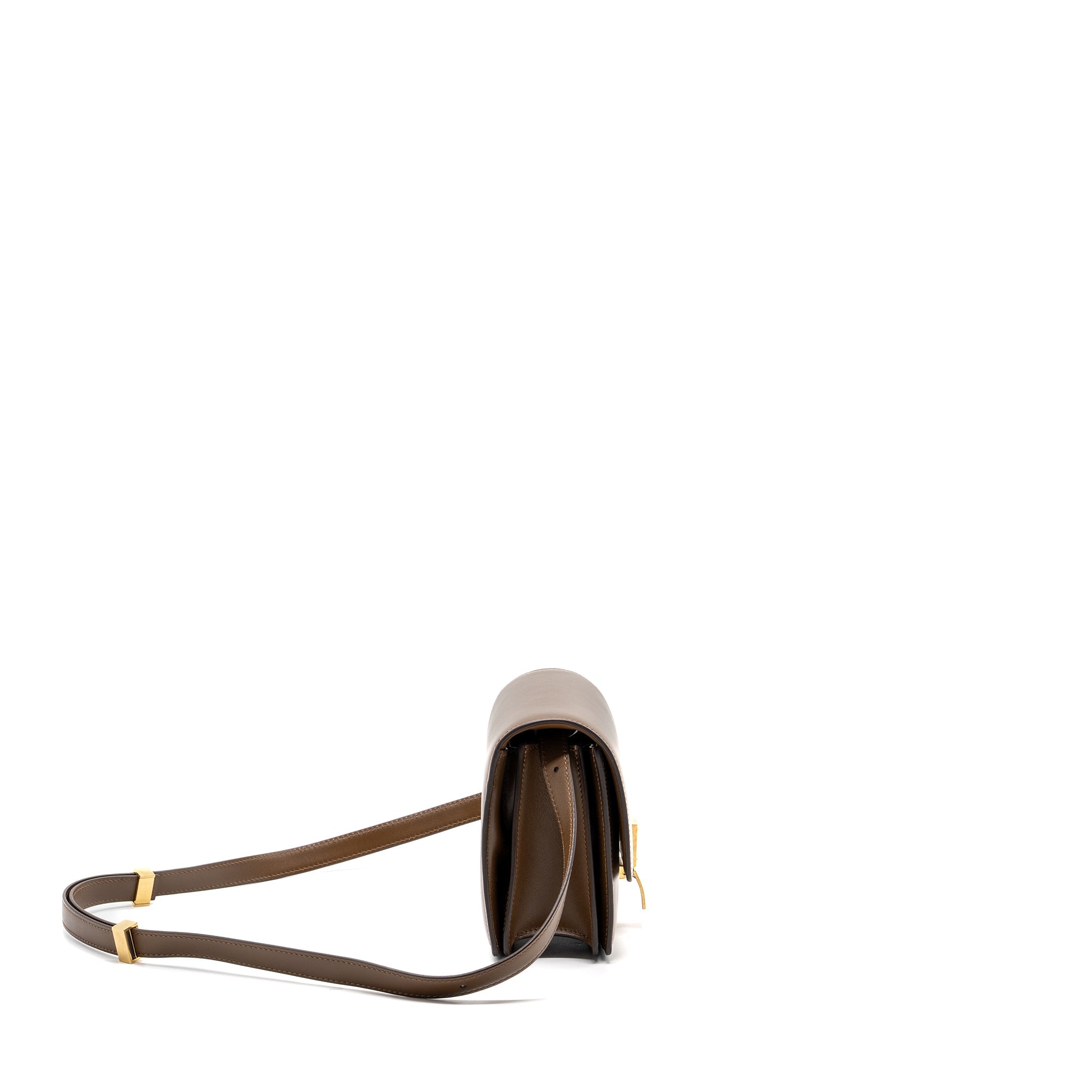 CELINE MINI CLASSIC BAG BOX CALFSKIN CAMEL GHW