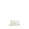 CHANEL PEARL CRUSH WALLET ON CHAIN LAMBSKIN WHITE GHW (MICROCHIP)