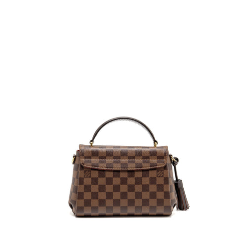 LOUIS VUITTON CROISETTE DAMIER EBENE CANVAS GHW