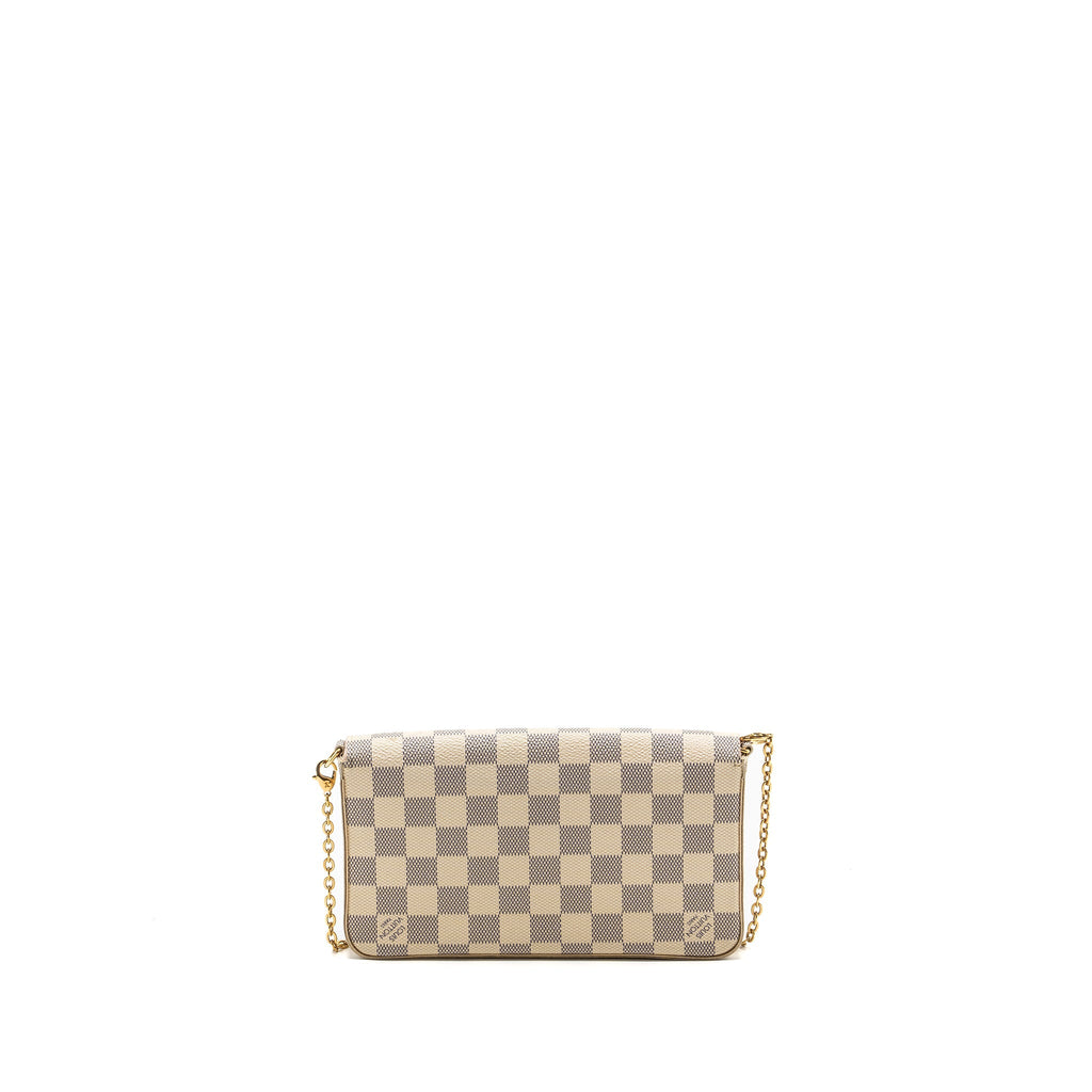 LOUIS VUITTON FELICIE POCHETTE DAMIER AZUR CANVAS GHW