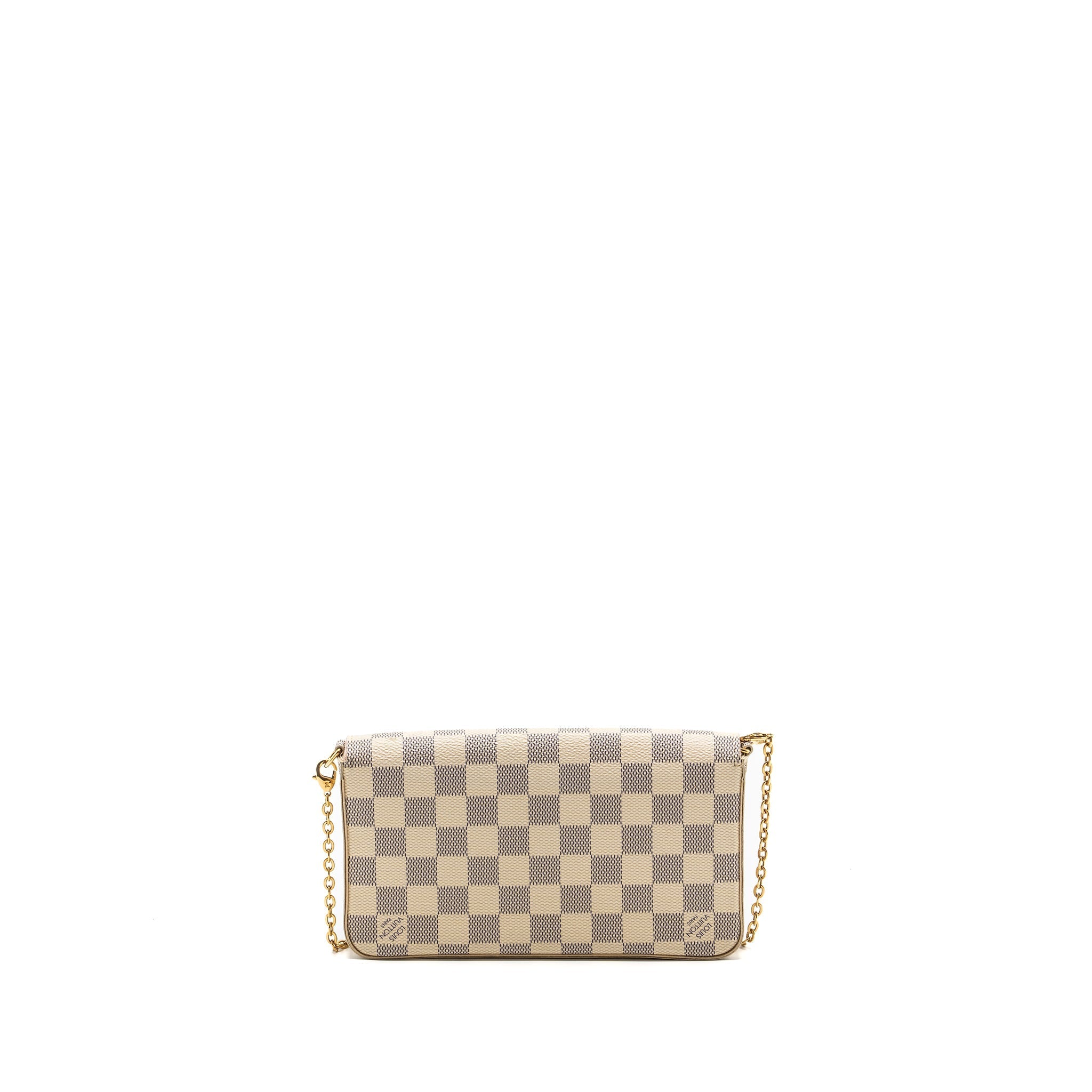 LOUIS VUITTON FELICIE POCHETTE DAMIER AZUR CANVAS GHW
