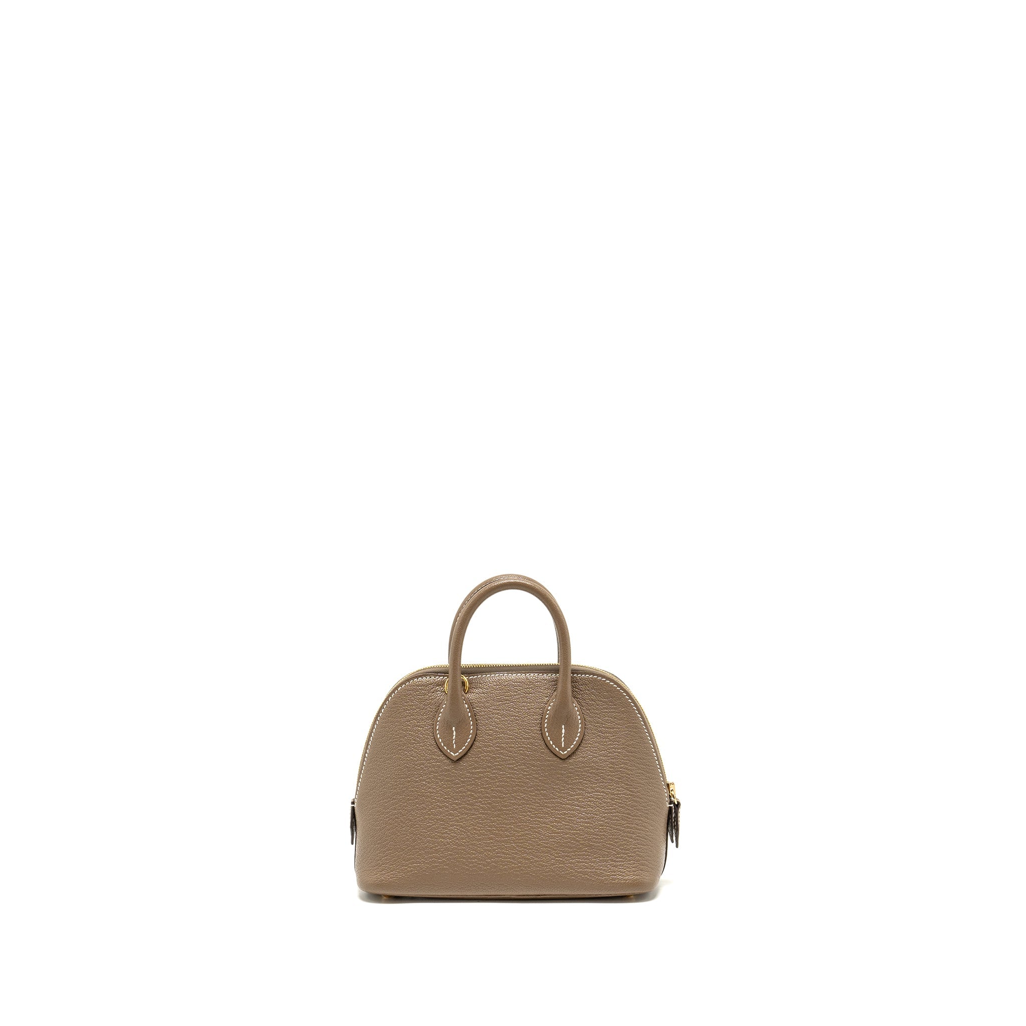 HERMES MINI BOLIDE CHÈVRE MYSORE ETOUPE GHW