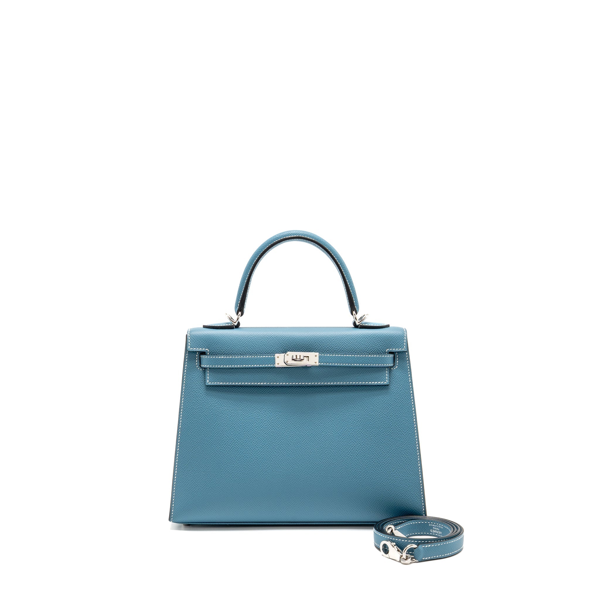 HERMES KELLY 25 EPSOM NEW BLEU JEAN SHW