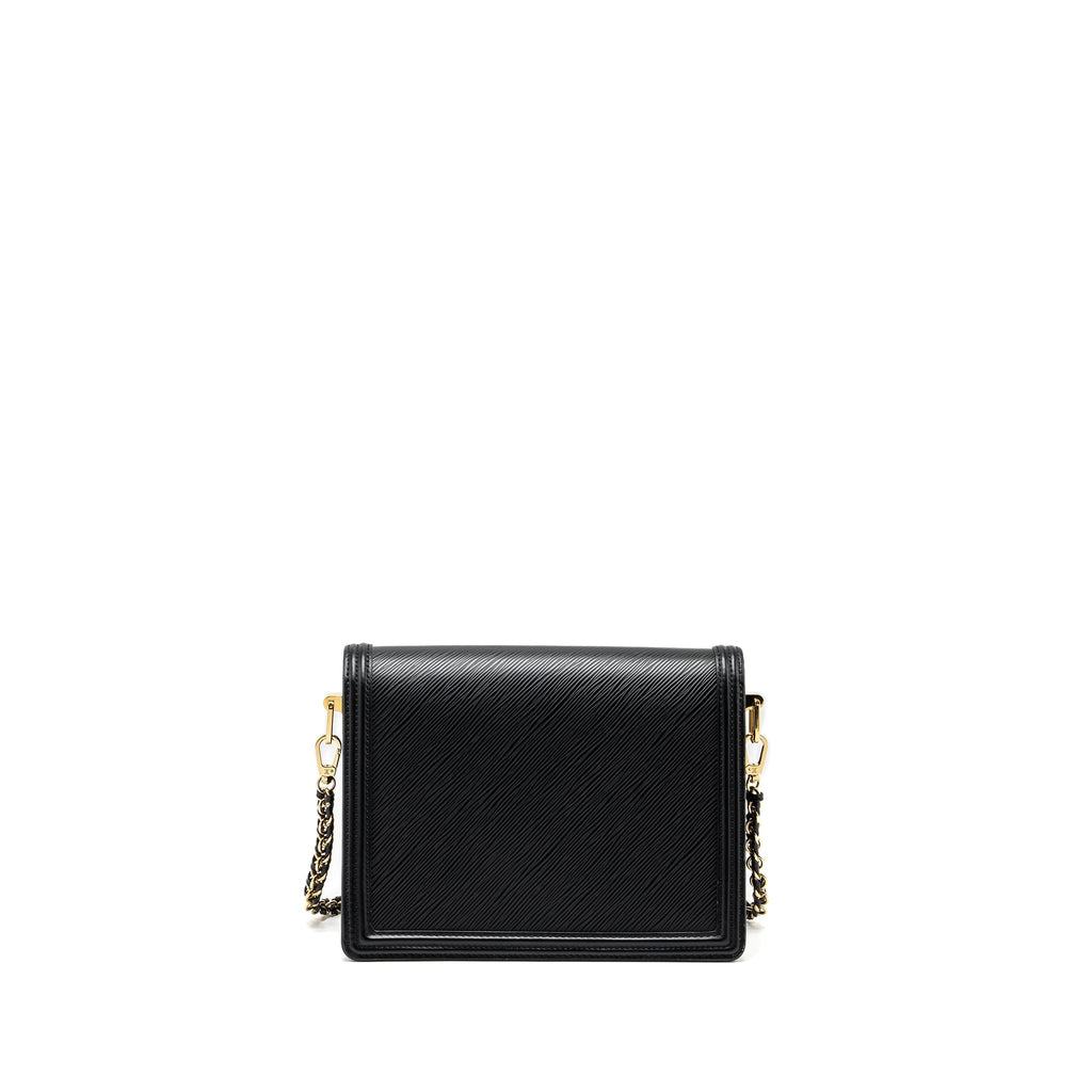 LOUIS VUITTON DAUPHINE MM EPI BLACK GHW