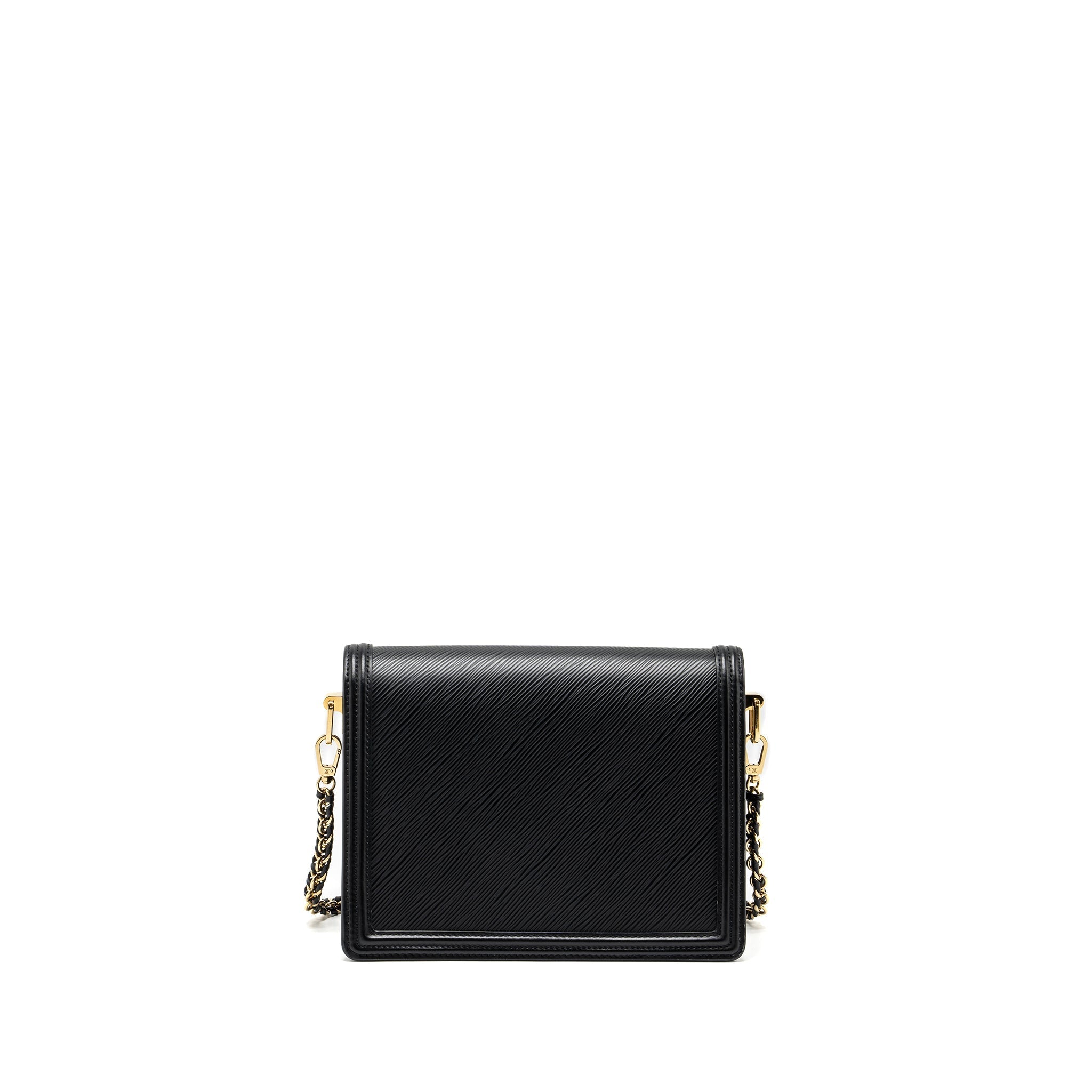 LOUIS VUITTON DAUPHINE MM EPI BLACK GHW