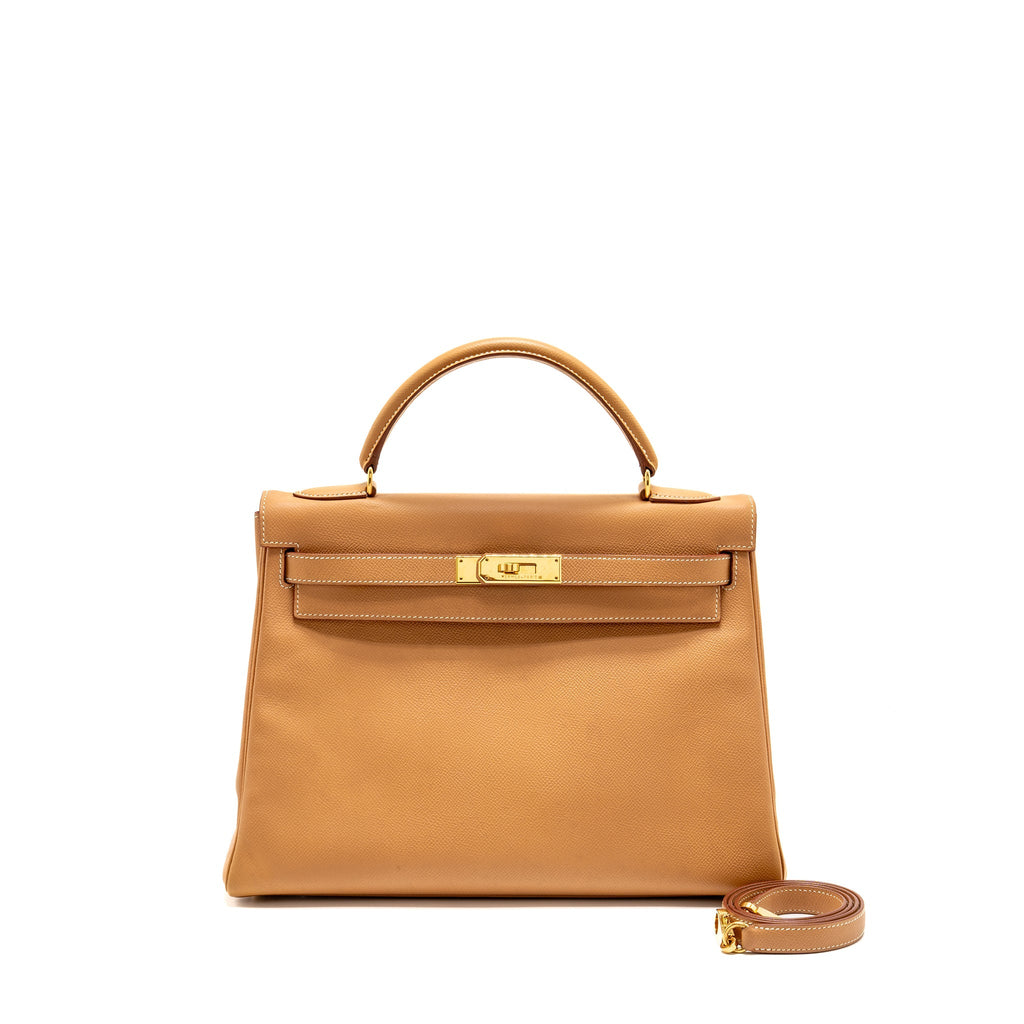 HERMES KELLY 32 EPSOM NATUREL SABLE GHW