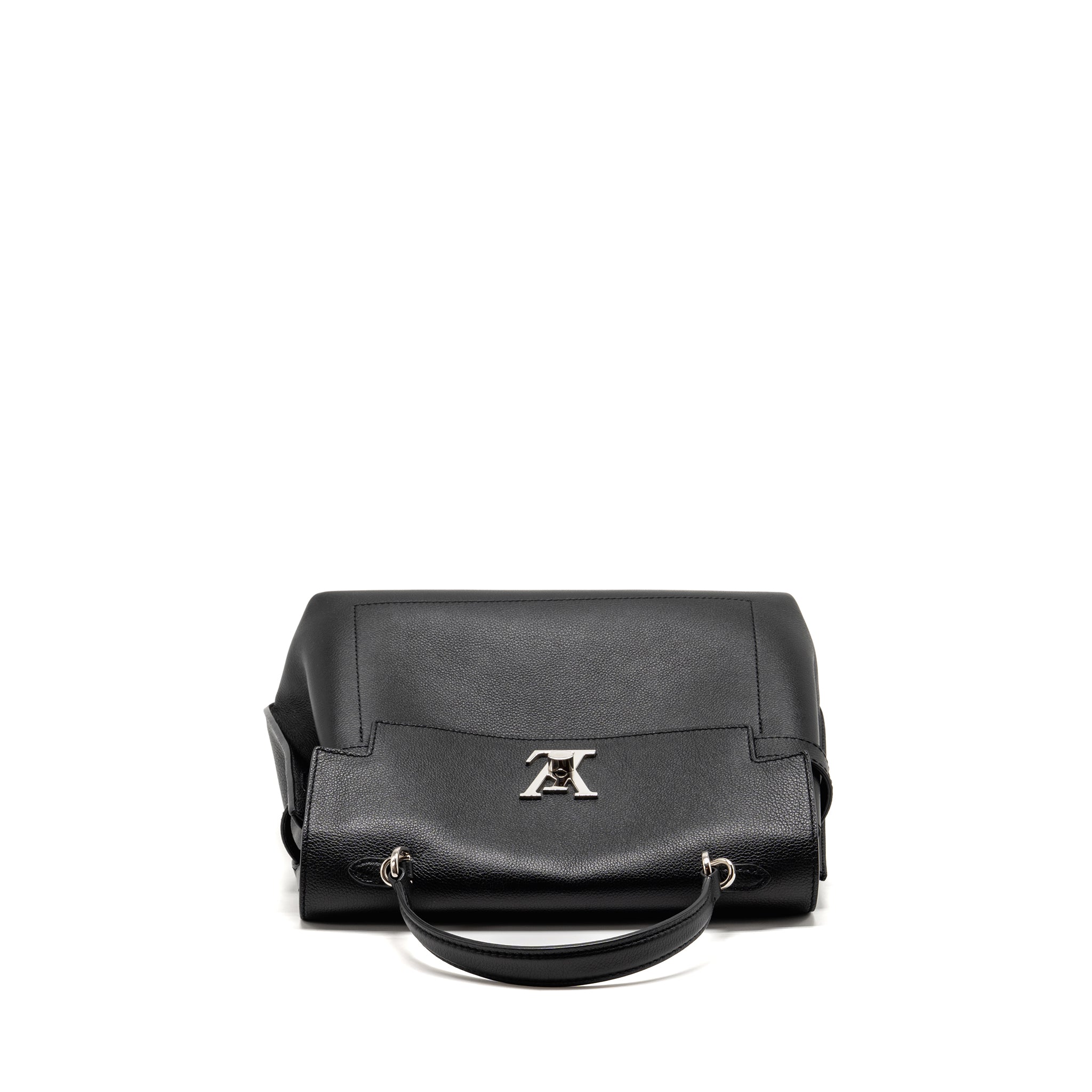 LOUIS VUITTON LOCKME EVER MM GRAINED CALFSKIN BLACK SHW