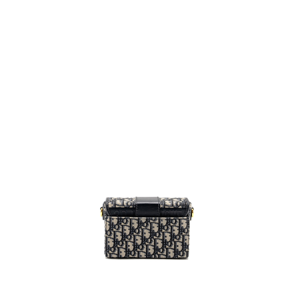DIOR 30 MONTAIGNE BOX BLUE OBLIQUE JACQUARD GHW