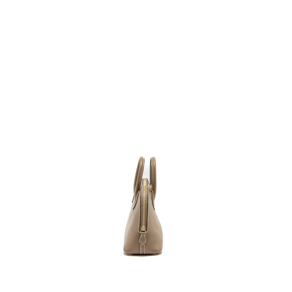HERMES MINI BOLIDE CHÈVRE MYSORE ETOUPE GHW