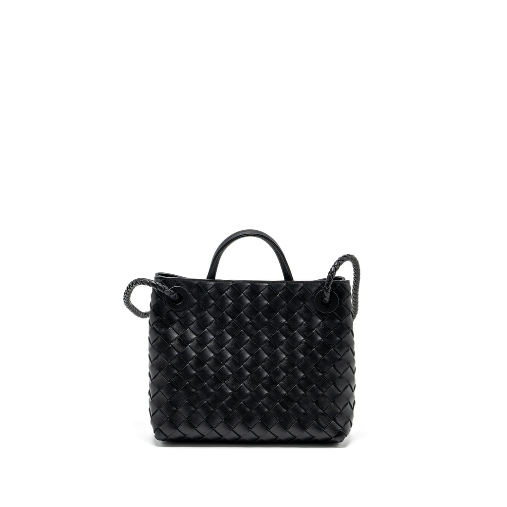 BOTTEGA VENETA SMALL ANDIAMO BAG LAMBSKIN BLACK GHW