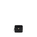 CHANEL SQUARE ZIPPER POUCH CARD HOLDER CAVIAR BLACK LGHW (MICROCHIP)